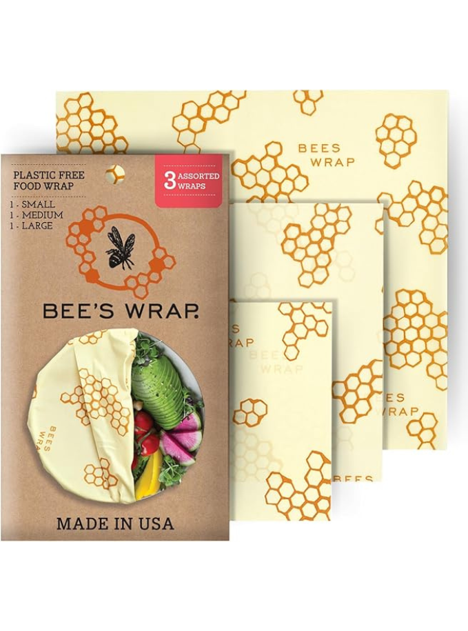 Bee's Wrap 3 Pack, emballages alimentaires écologiques Maison zéro déchet
