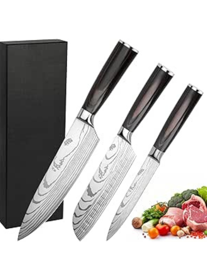 Couteau Cuisine Couteau Japonais Acier Inoxydable à haute teneur en carbone - Maison zéro déchet