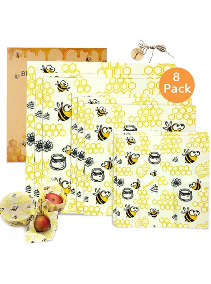 Emballage Alimentaire Réutilisable de Cire d'abeille - Maison zéro déchet