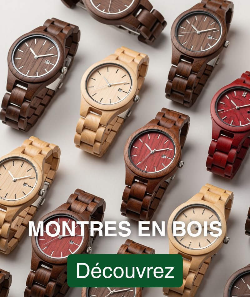 Montres en bois maison zéro déchet