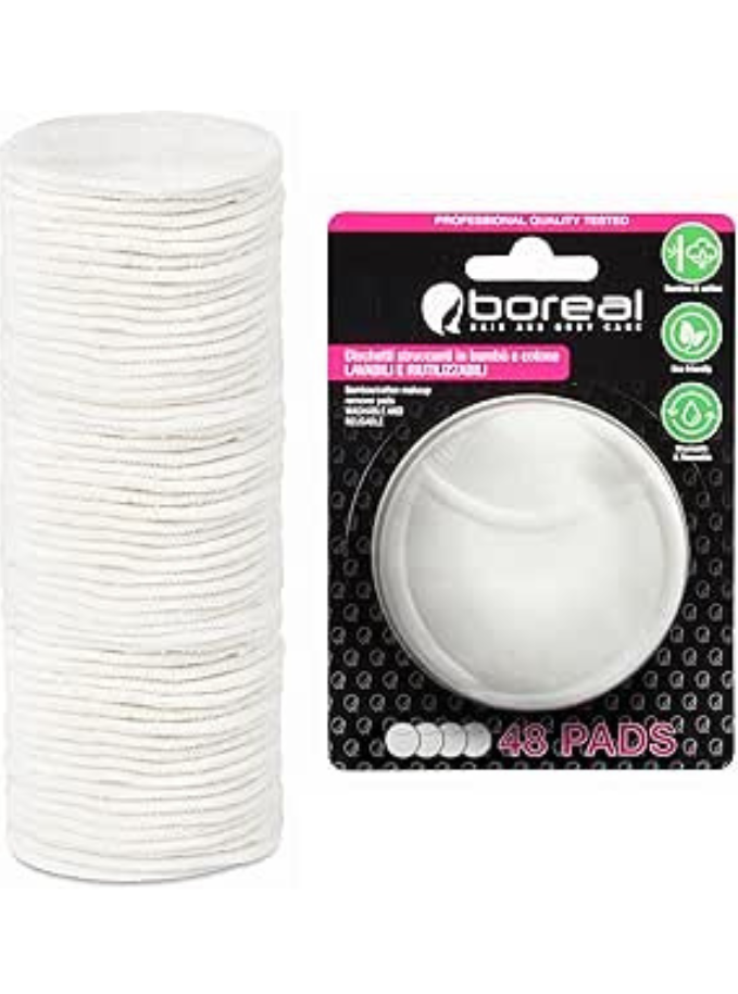 Tampons démaquillants lavables en bambou et coton 48 Maison zéro déchet