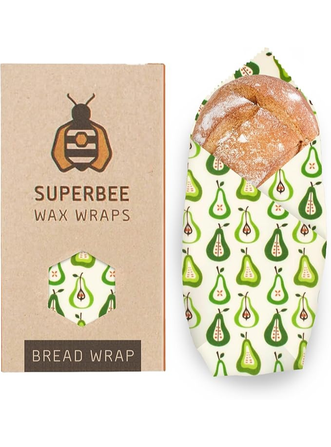Wraps de Cire d'Abeille - Emballage de Cire Grande XXL Idéale pour Pain Maison zéro déchet