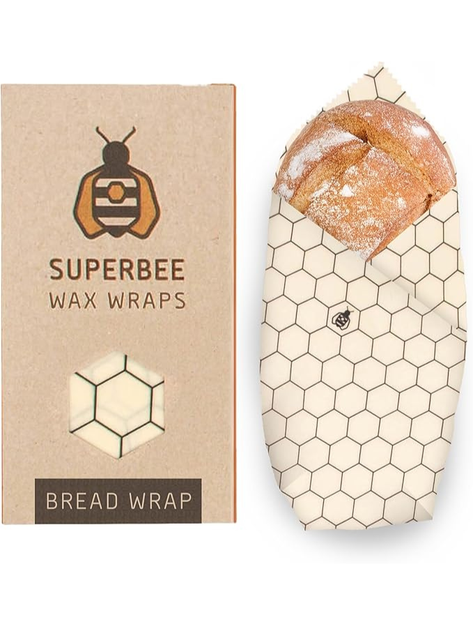 Wraps de Cire d'Abeille - Emballage de Cire XXL pour Pain Maison zéro déchet