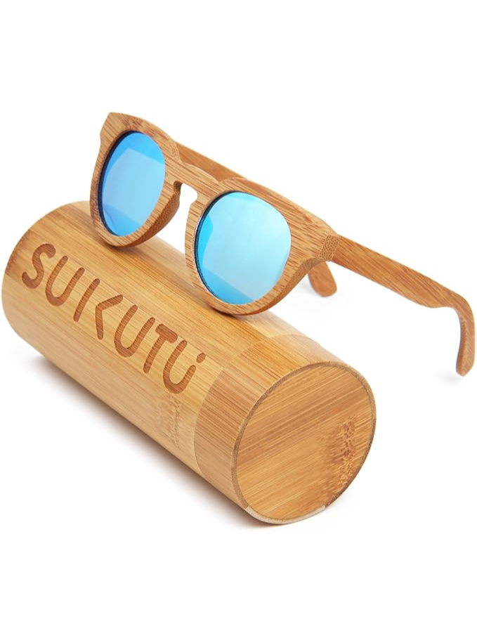 Main Bambou Lunettes De Soleil En Plein Air rétro Maison zéro déchet
