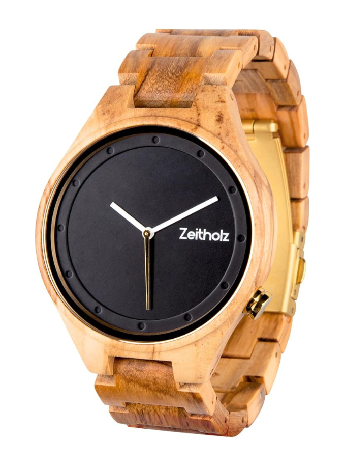 Montre en Bois pour Femme, Montre analogique de la Collection Maison zéro déchet