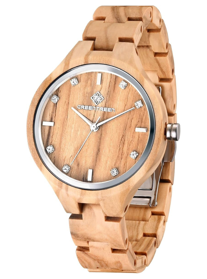 Montres en Bois élégant Mouvement Quartz Japonais Maison zéro déchet
