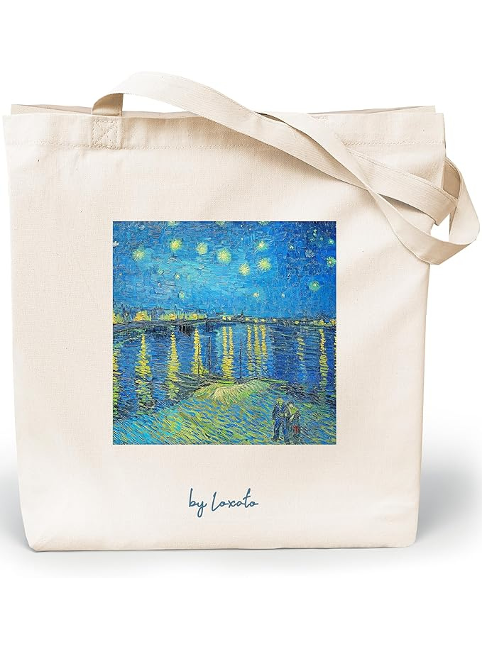 Van Gogh Tote Bag Femme - Sac Cabas Original 100% coton Maison zéro déchet
