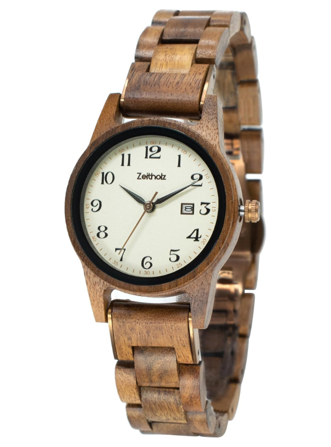 Zeitholz Montre Bois, Femme, analogique, à Quartz Maison zéro déchet