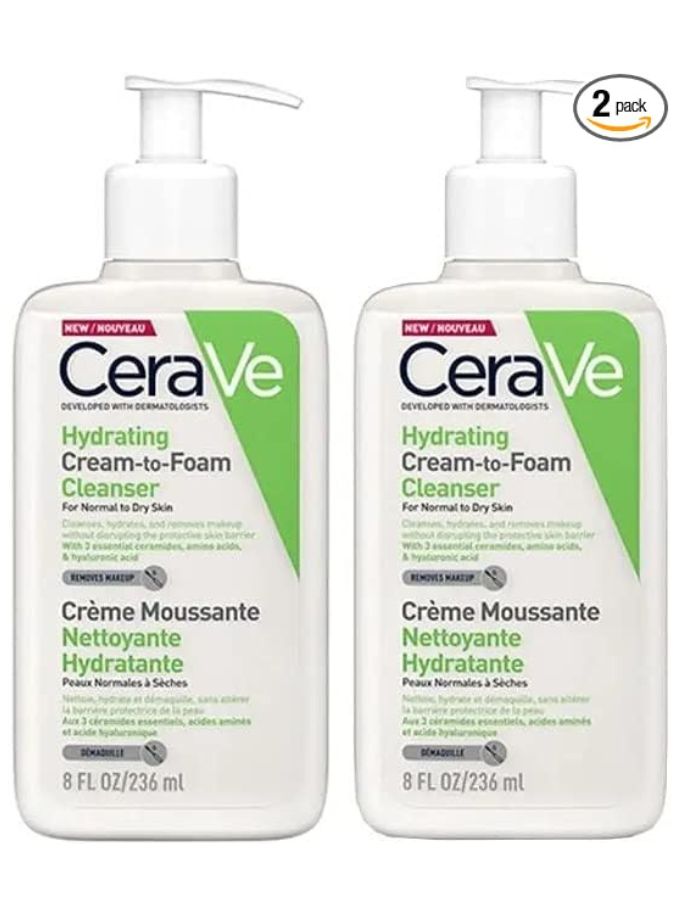 CeraVe Double nettoyant hydratant crème/mousse 236 ml