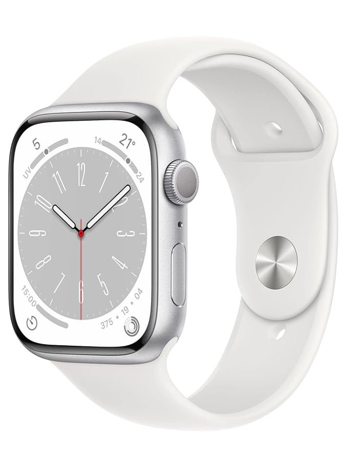 Apple Watch Series 8 (GPS, 45mm) - Boîtier en Aluminium Argent
