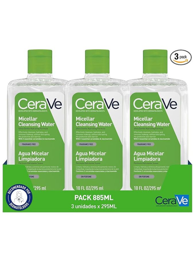 Triplo Lot de 3 flacons d'eau nettoyante 296 ml